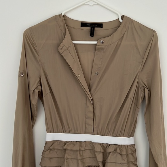 BCBG khaki cotton dress - Picture 3 of 8